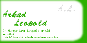 arkad leopold business card